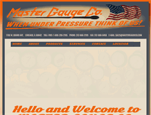 Tablet Screenshot of mastergaugeco.com